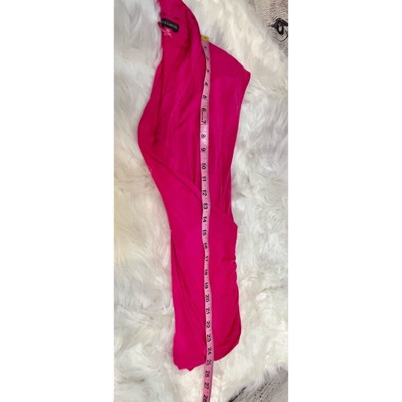 Vince Camuto Wrap Top | Sz XS| Hot Pink Short Sleeve Wrap Top Blouse - Picture 12 of 13